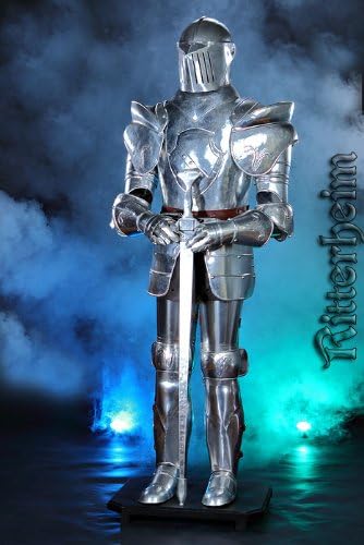 TSGPS Medieval knight Full suit Armour sword stand 185cm