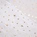 Deconovo Christmas Decorative Glittering Shining Organza Table Cloth for DIY Christmas Decorations Gold Star 59 W x 118L Inch