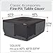 Classic Accessories Water-Resistant 42 Inch Square Fire Pit Table Cover, Outdoor Table Cover