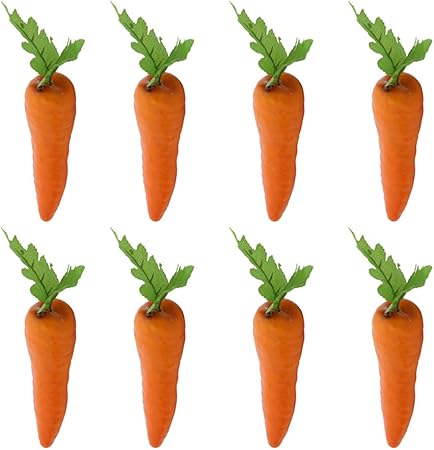 Besportble Lote De 8 Zanahorias Artificiales Diseno De Dibujos Animados Decorativo Para La Oficina Fotos Accesorios Zanahoria Espuma Artesania Escritorio Amazon Es Hogar
