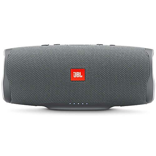 JBL Charge 4 Waterproof Portable Bluetooth Speaker with 20 Hour Battery – Gray