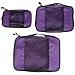 TravelWise Packing Cubes - 3 Piece Set (Purple)