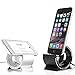 iPhone Charging Dock, Sinjimoru iPhone Dock Including Cable for iPhone X / 8/7 / 7 Plus / 6/6 Plus/SE/ 5. Sync Stand Aluminum, iPhone Package, Black.