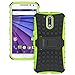 Moto G4 Case, Moto G4 Plus Case - OEAGO [Shockproof] [Impact Protection] Tough Rugged Dual Layer Protective Case Cover with Kickstand for Motorola Moto G4 / G4 Plus (Moto G Plus, 4th Gen) - Green
