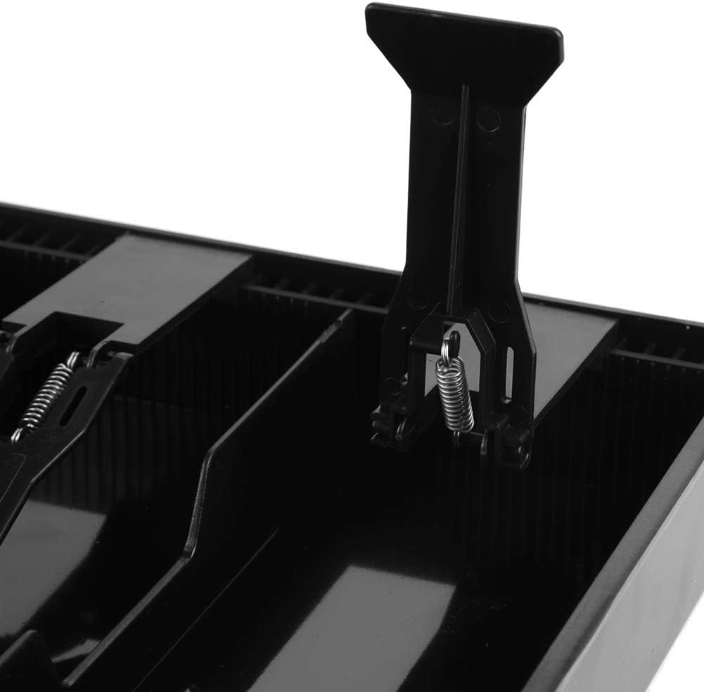 SANON Cash Drawer Register Insert Tray Replacement 5 Bills 4 Coins Money Storage Box with Plastic Clip (Black) : Office Products