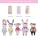 Stuffed Doll Toy Bunny Girls Baby Angela Plush Doll 14 inch Soft Cuddly Kind Rabbit Doll for Baby Kids - Birthday Gifts, Kid's Sleeping Partner, Gray