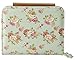 ETIAL Women's Vintage Floral Zip Mini Wallet Short Design Coin Purse Green