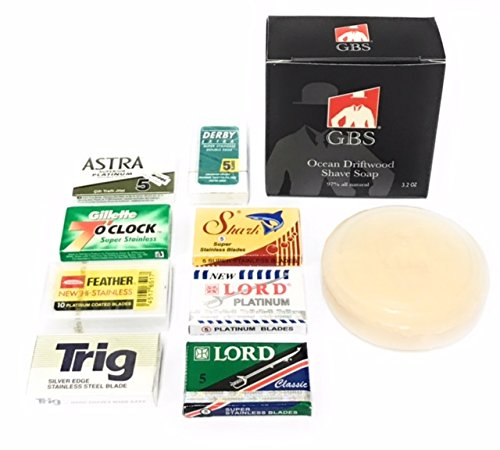 GBS High Quality 50 Double Edge Safety Blade Variety Pack - 