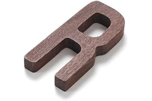 TUOJINRUIDA Black Walnut Alphabet Letters - Premium Decorative Wooden Wall Decor - Customizable Monogram Art - Eco-Friendly &