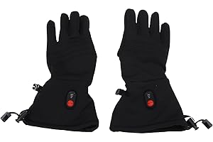 XUXHOU Heated Glove Liners, Polyester Material, Long Battery Life and Touchscreen Compatible for Winter Sports and Outdoor Ac