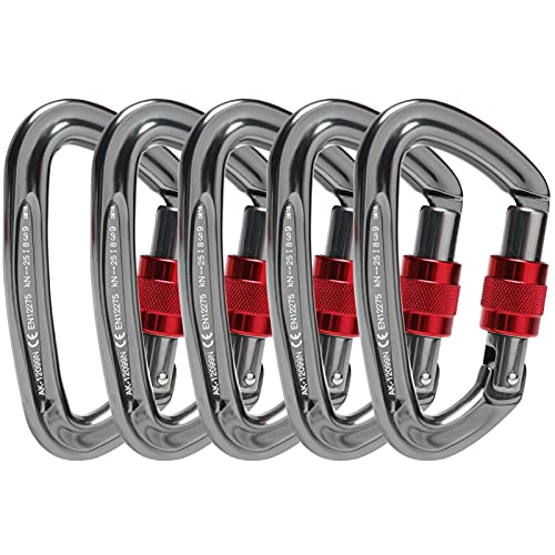 Locking Carabiner - 25kN 5600lb Climbing Carabiner