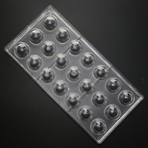 Grainrain polycarbonate chocolate mold polycarbonate chocolate bar mould Bullet Clear Hard Plastic candy pastry tools - Big Size (19322)