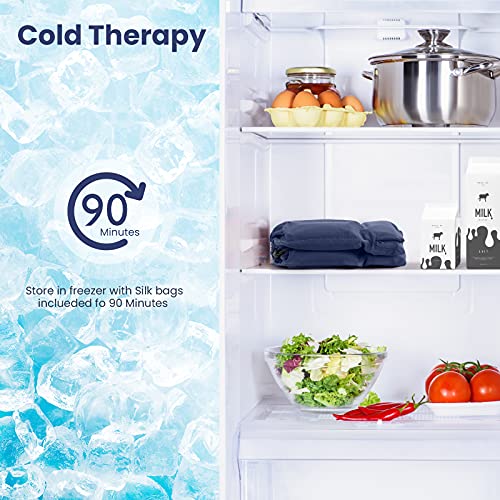 Gel Ice Headache & Migraine Relief Hat - Wearable Flexible Headband Ice Pack for Migraine & Headache Relief, Long-Lasting Cooling, No Confusion, Ice Therapy, Tension Relief (Blue)