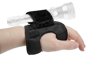 Diving Flashlight Glove, Universal Dive Light Holder Adjustable Soft Hand Mount Waist Strap for Diving