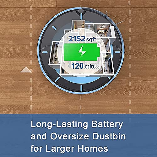 Robot Vacuum Cleaner, Tangle-free Suction , Slim, Robotic Vacuums Cleaner with Self-Charging, Ideal For Pet Hair, Hard Floor and Low Pile Carpet