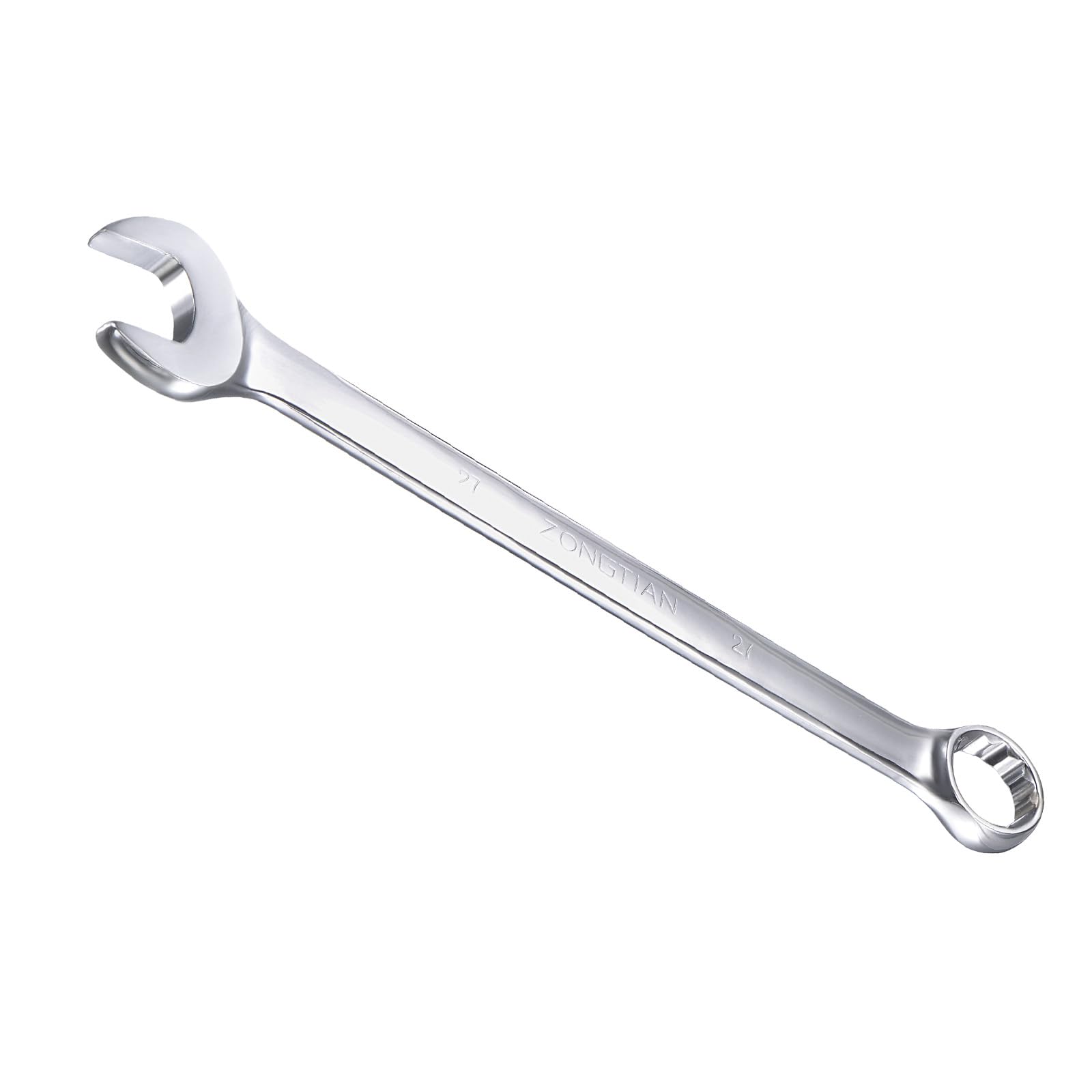CoCud Combination Wrench, 27mm Metric Box Open End 12-Point Design 15-Degree Offset, Double Ended Box and Open End - (Applications: for Home Garage)