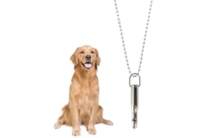 HUPENG U/B Ultrasonic Dog Whistle, Bullet-Shaped Pet Training Whistle with Metal Anti-Rust Necklace to Stop Barking, Recall, Suitable for Dog Lovers, Policemen, Hunters, Trainers