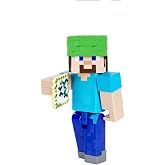 Minecraft Underwater Steve 3.25" scale Video Game Authentic Action Figure with Accessory and Craft-a-block