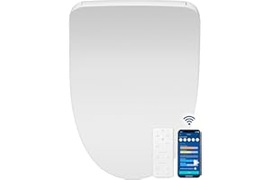 Bio Bidet BB1200 Elongated Smart Bidet, Warm Water Wash, Heated Seat & Dryer, App & Remote Control