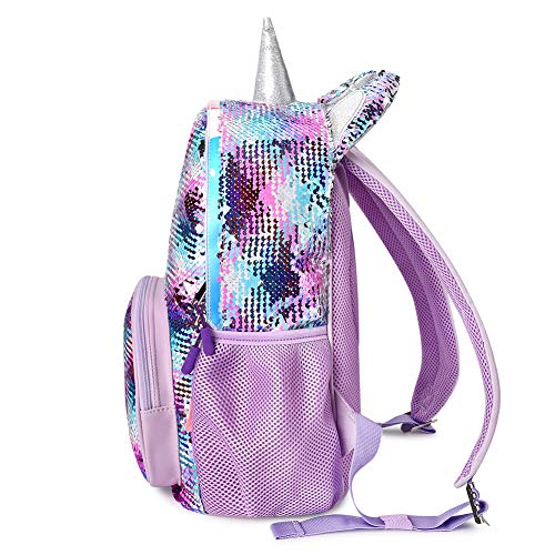 unicorn sequin school bolsa