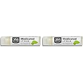 365 by Whole Foods Market, Medicated Lip Balm, Soothing Relief for Dry Chapped Lips, 0.15 Ounce (Pack of 2)