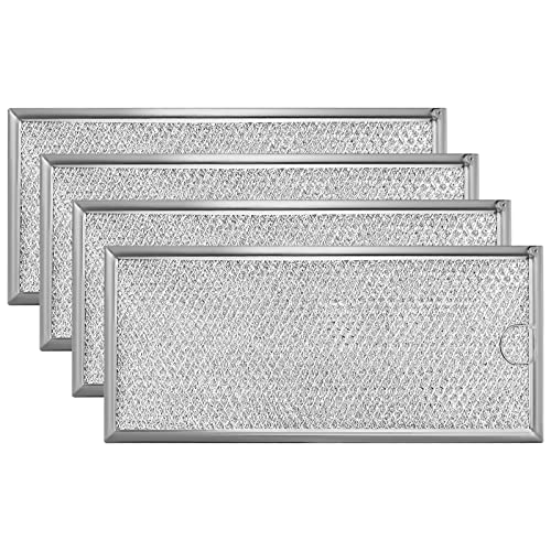 4 Pack Microwave Grease Filter Compatible with