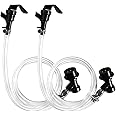 FERRODAY 5ft Ball Lock Beer Line Assembly Liquid Line Picnic Tap Ball Lock Quick Disconnect Faucet Food Safe Clear Tube Kit for Cornelius Keg Wine Making Soda Dispensing Keg Fitting