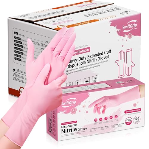 SwiftGrip Disposable Nitrile Dishwashing Gloves