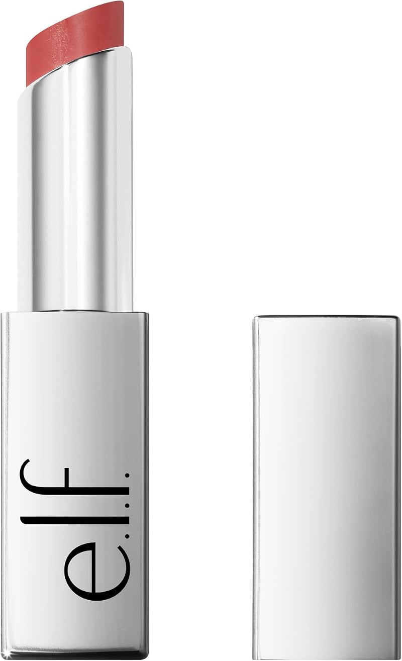 e.l.f. Glow Reviver Lip Oil Stick Rose Latte Vegan Cruelty-Free Non-Sticky