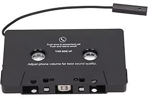 PUSOKEI Bluetooth Cassette Adapter for Car with Stereo , Cassette Tape to Aux Adapter Smartphone Cassette Adapter for Mobile Phone, Tablet, MP3 Player, Headset