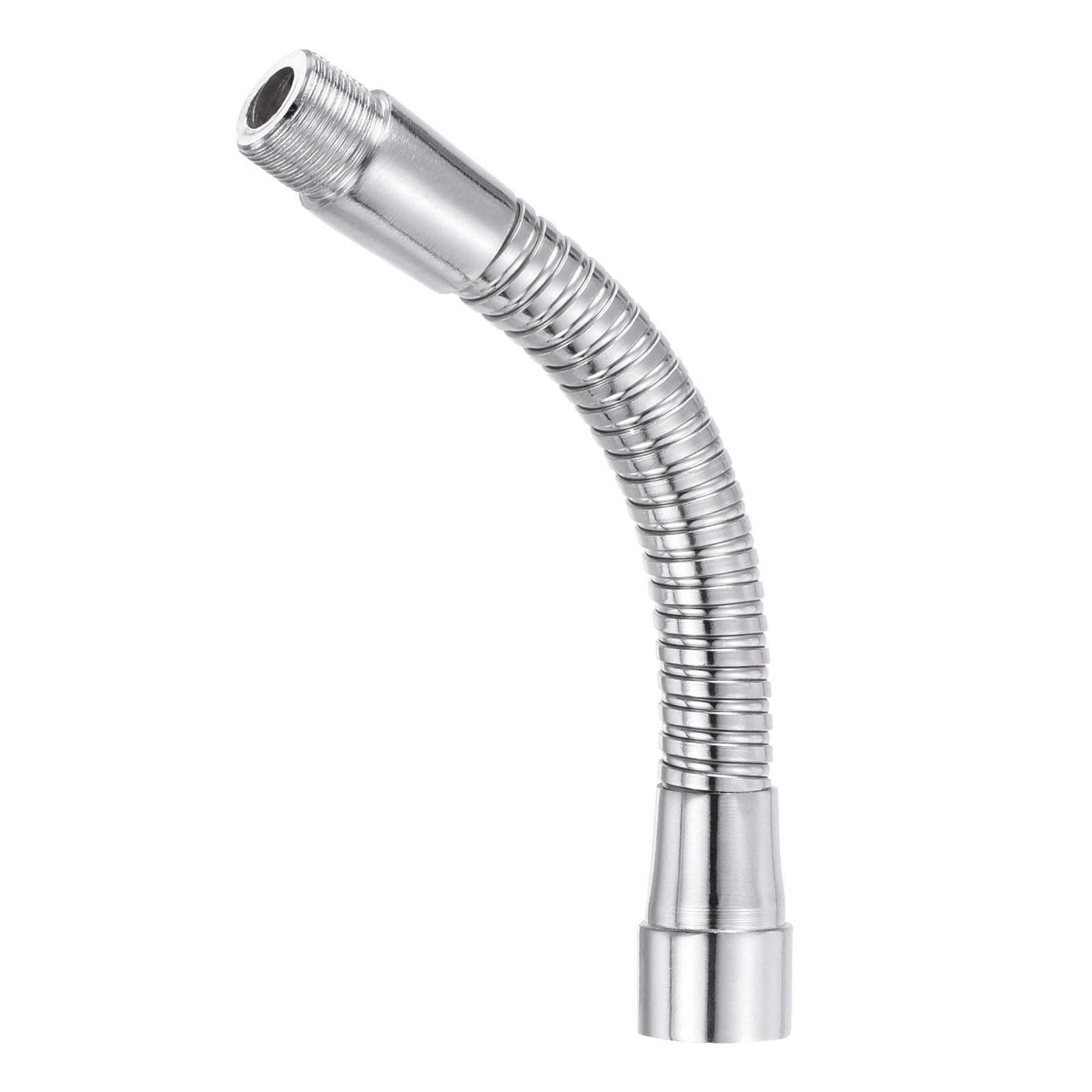 PATIKIL 6" Microphone Gooseneck, 5/8"-27 Thread Metal Universal Hose Flexible Arm Gooseneck Tube Extension for Multifunction DIY, Silver Tone