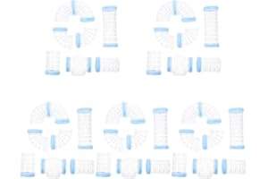 Balacoo 5sets House Outer Assorted Excercise Hideaway Pipe Animals Ferrets Pig Animal Hideout Gerbil Hut Hamster Tool Tube and Rats Transparent Connector Play Cage, DIY External