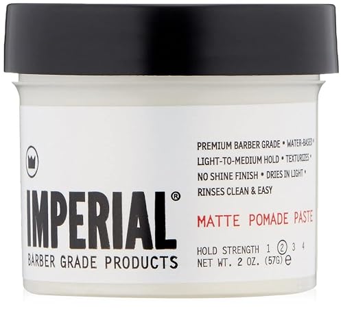 Imperial Barber Grade Products Matte Pomade Paste - Light-Medium Hold ...