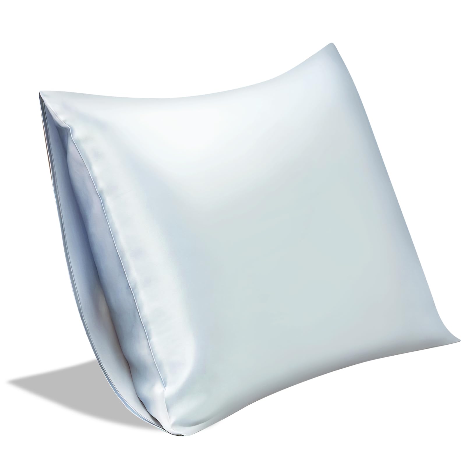 SILKTALE Mulberry Silk Pillow Cover for Sleeping without Zipper, 1pc, Light Blue, Standard Size 50 x 65 cm, 100% Pure Silk Pillowcase — image 1
