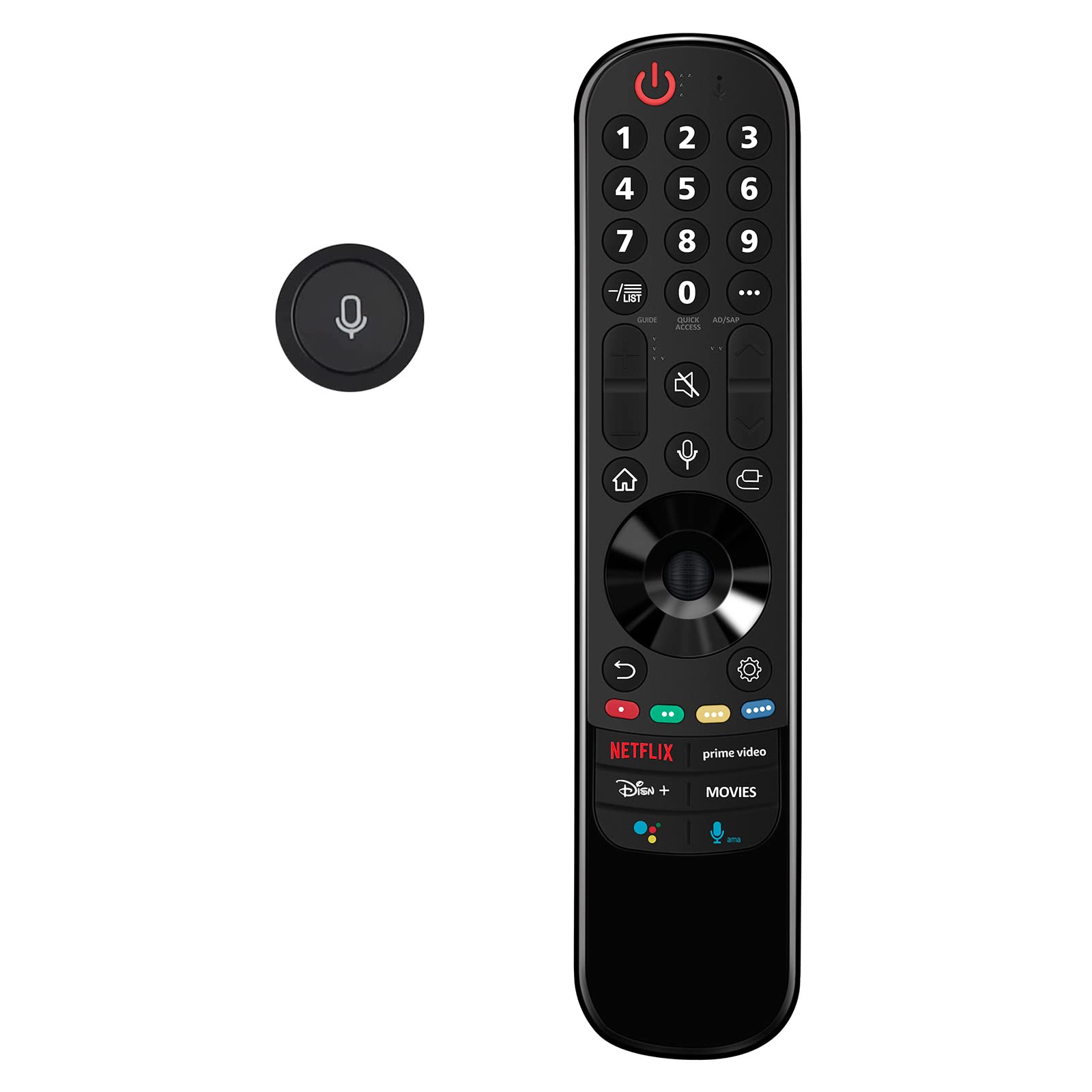 VINABTY MR21GA Replacement Voice Remote Control fit for LG TV 50NANO80UPA 50NANO85APA 50UP7100ZUF 50UP7560AUD 50UP7700PUB 50UP8000PUA 55NANO75UPA 55NANO77ZPA 55NANO80UPA 55NANO85APA