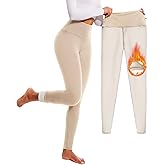 FULLSOFT Thick Fleece Lined Leggings for Women – High Waisted Winter Thermal Warm Yoga Pants Workout Tummy Control Leggings