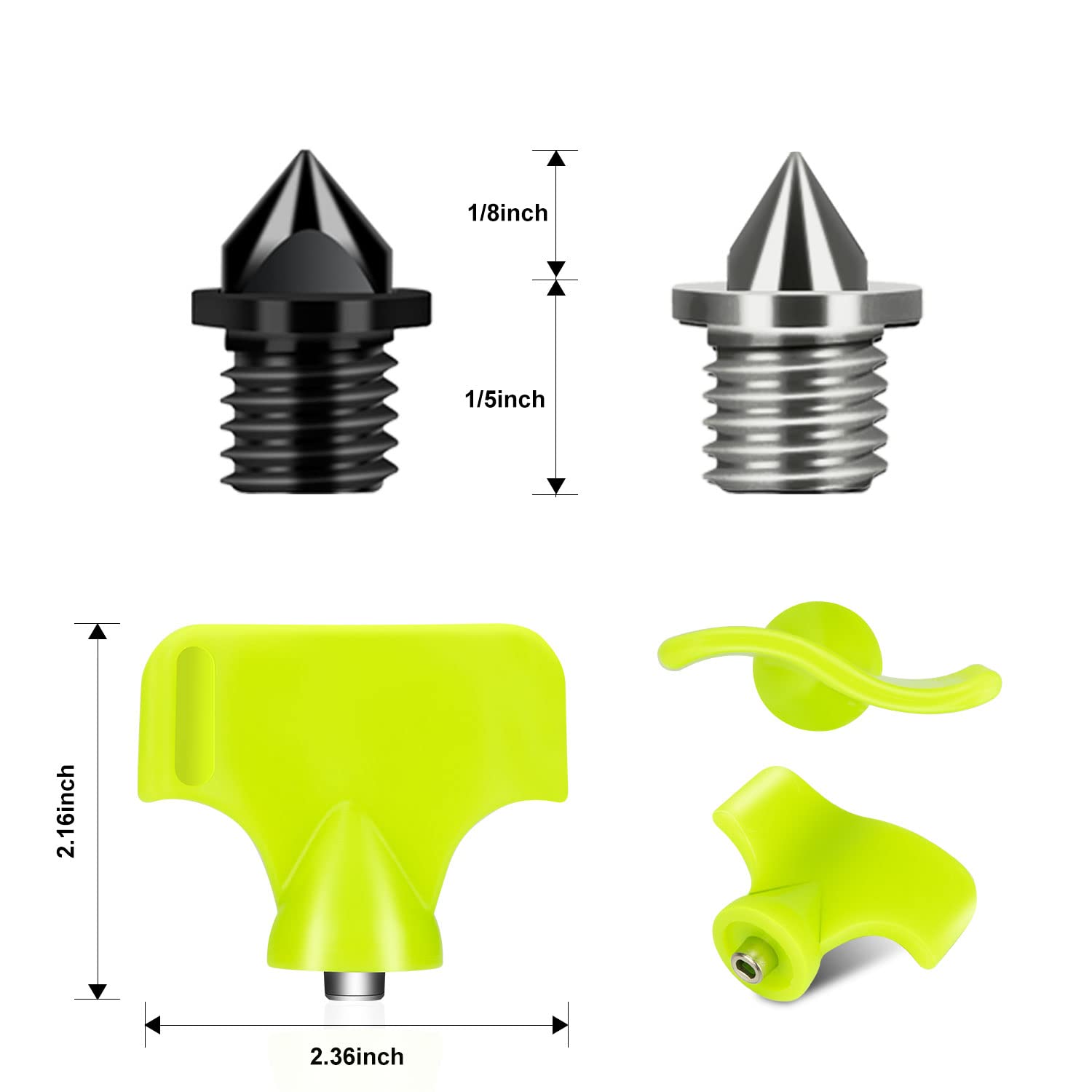 Mua Nuolifee 3.2 mm 1/8 Inch Track Spikes, 100 Pieces High Carbon Steel ...