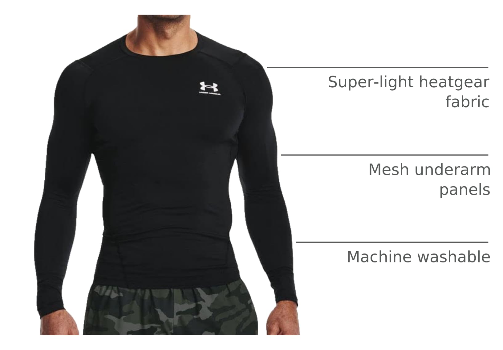 Under Armour Men's HeatGear Compression Long-Sleeve T-Shirt