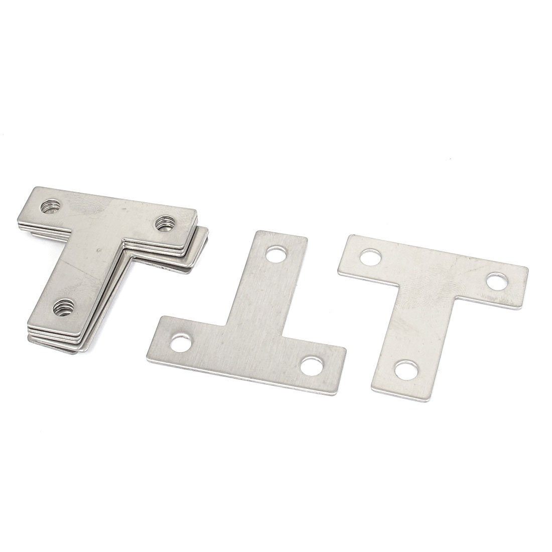 Sourcingmap 40mmx40mmx12mm T Shaped Flat Plate Corner Brace Angle Brackets 8 Pcs
