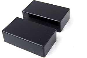 MLAVAL GUITAR PARTS A pair of Plastic Guitar pickup covers for Humbucker style pickup, No-hole Black