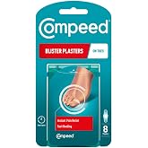 Compeed On Toes Blister Plasters, 8 Hydrocolloid Plasters, Foot Treatment, Heal Fast, Dimensions: 1.7 cm x 5.1 cm