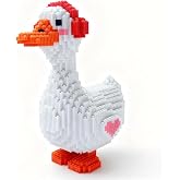 Music Goose Micro Building Blocks - Headphones Duck Building Block Set (3770pcs), Animal Building Blocks, DIY Duck Game, Teddy Micro Blocks, Gifts for Adults and Kids