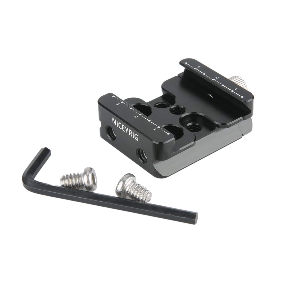 NICEYRIG Universal Arca Standard Quick Release Base Plate Clamp for DJI Ronin S/ZHIYUN Crane Series/Weebill S/MOZA Stabilizer Gimbal