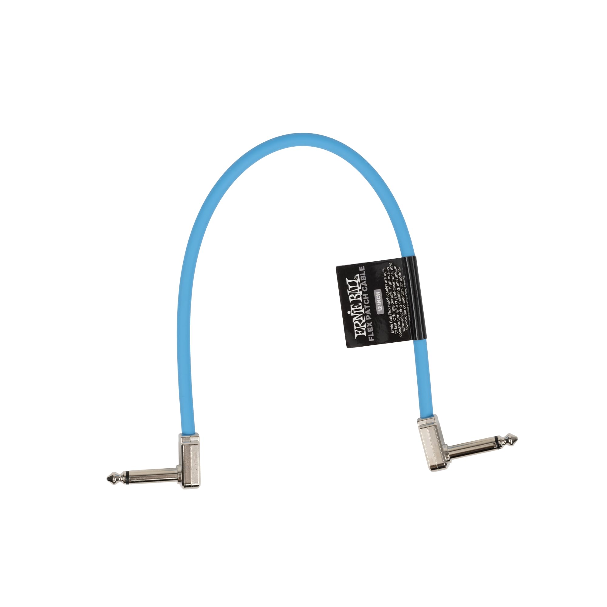 Ernie Ball Flex Patch Cable 12in - Blue - Single