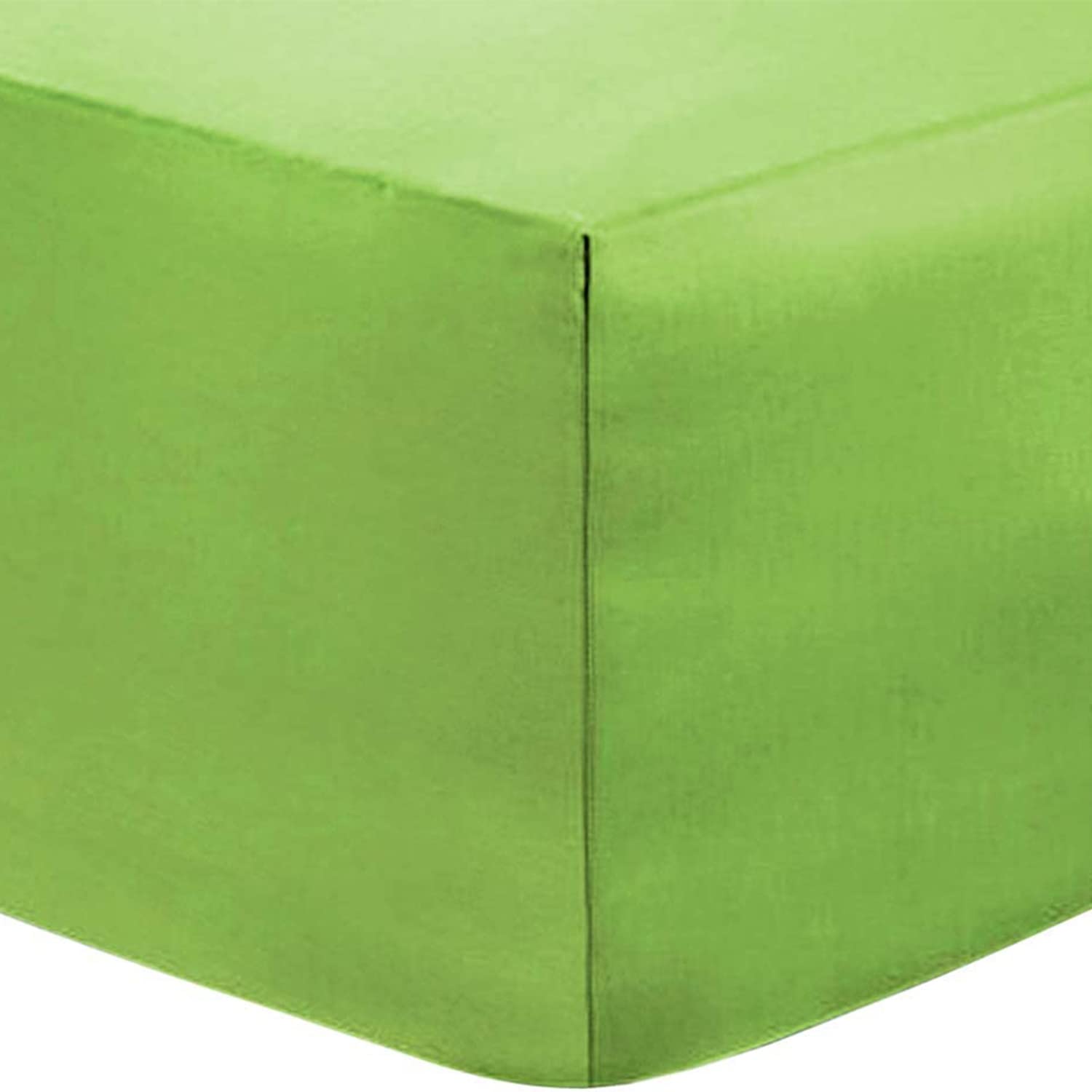 Extra Deep Fitted Sheets 16"/40CM Polycotton Deep Bedsheets, King - Green — image 1