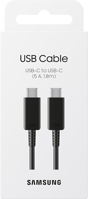 EP-DX510 Cavo dati USB Type-C a USB Type-C (5A), Nero, 1.8 m (blister pack)
