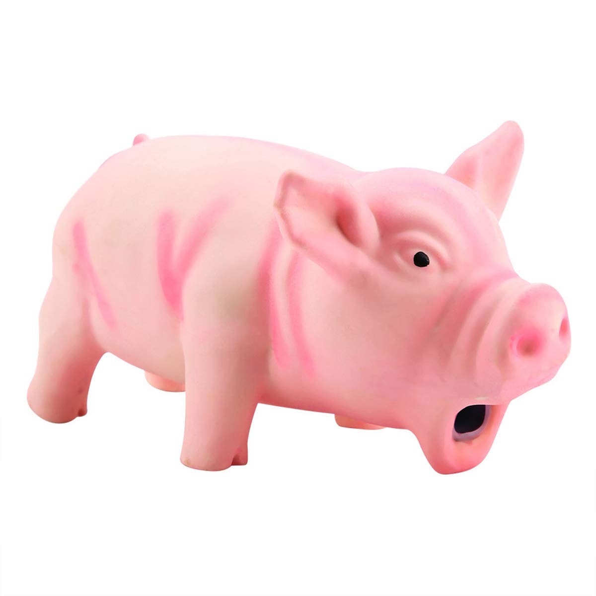 DaMohony Dog Squeaky Toy, Cute Pig Rubber Puppy Teething Toys Pig Grunting Squeak Interactive Toys for Dog Puppy