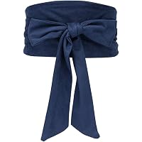 5875 Women\'s Self Tie Wrap Around Obi Soft Wide Waist Band Cinch Boho Dress shengweiao Women main image 4