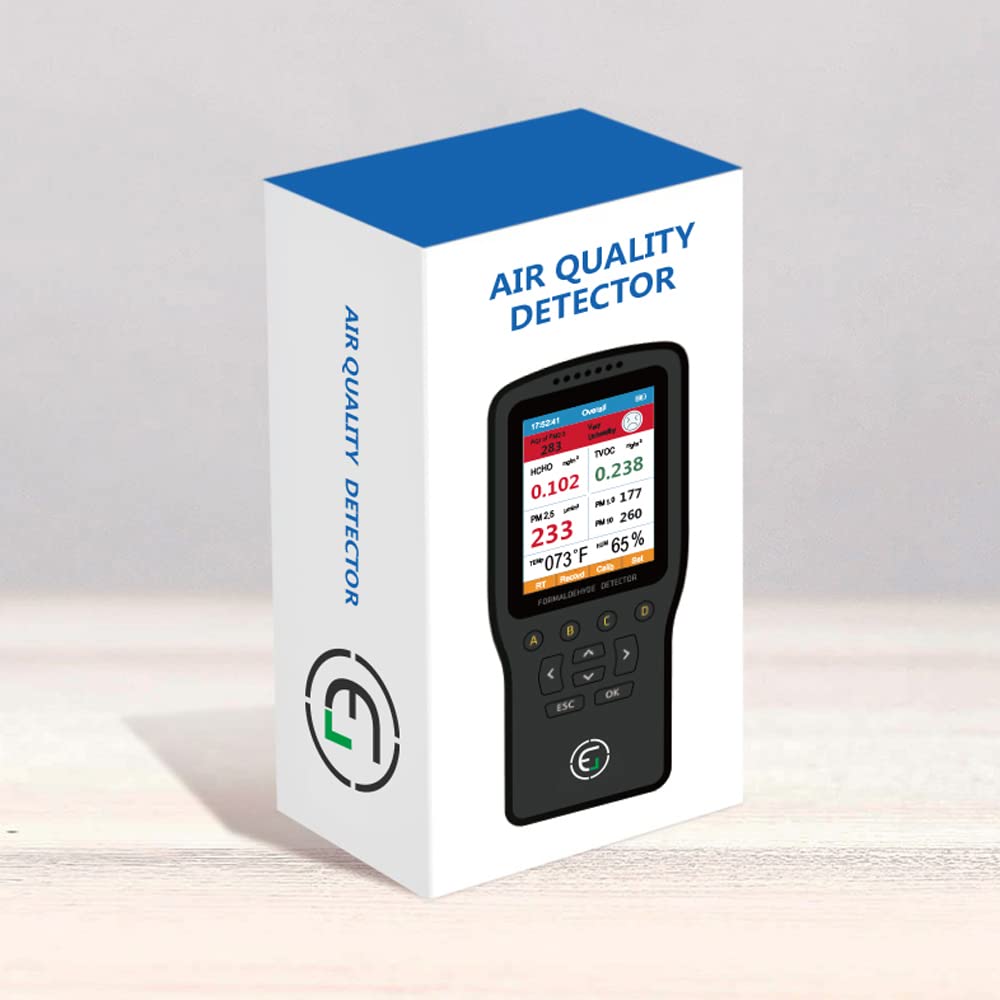 Air Quality Pollution Monitor, Formaldehyde Detector, Temperature & Humidity Meter, Sensor, Tester; Detect PM2.5/PM10/PM1.0 Micron Dust, Test Indoor TVOC Volatile Organic Compound Gas; eBook - View 6
