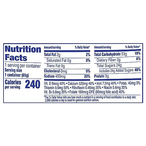 CREAM OF WHEAT INSTANT HOT CEREAL TO-GO CUPS, CINNABON, 2.29 OUNCE